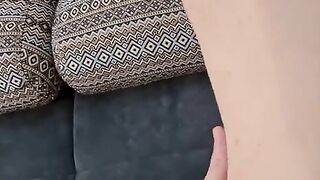 Skinny step mom is horny and ready to ride my cock