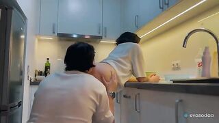 A couple enjoys romantic and hard sex, just like in their homemade vids