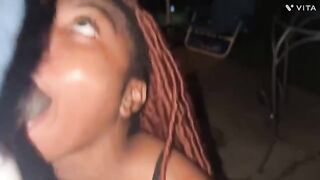 This ebony teeny is hungry for anal sex and wants to get fucked hard