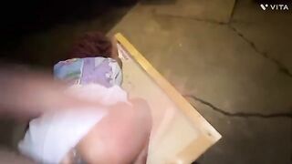 This ebony teeny is hungry for anal sex and wants to get fucked hard
