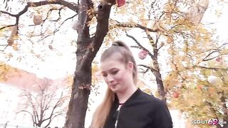 German teen Olivia Sparkle from Prague gets fucked hard by Public Agent