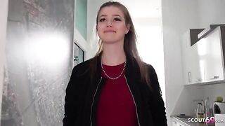 German teen Olivia Sparkle from Prague gets fucked hard by Public Agent