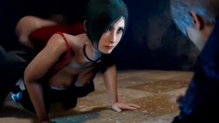 Ada Wong fucked by Leon Kennedy in a lab during a zombie invasion - Resident Evil Porn