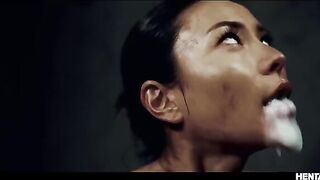 Asian busty babes got banged by horny aliens in a wild scene