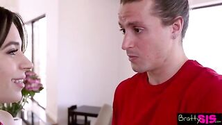 Stepsister Aria Valencia confesses to having impulse control issues in a steamy scene