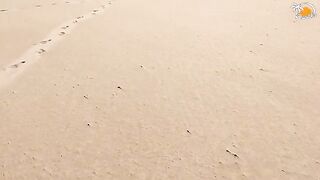 A couple has sex on the beach in Valencia, Spain