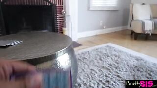 Gina Valentina does the lap dance for the first time with her stepbro