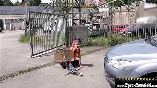 Climate activist gets fucked by old man in hardcore scene