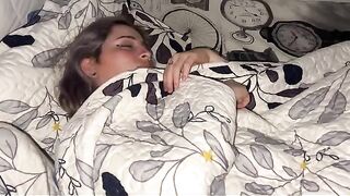 I found my nice niece making strange sounds in her room