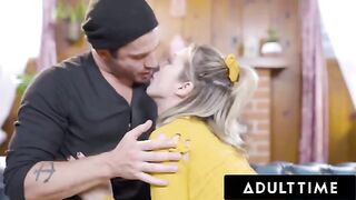 Aiden Ashley gets fucked hard on a date, with intense passion and climax