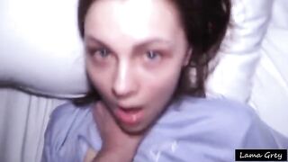 The girl with the cute face became a submissive slave in the dormitory