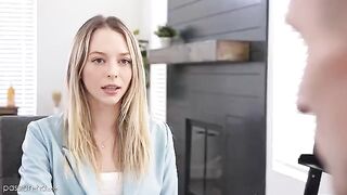 Skinny babe Lily Larimar has to fuck to get the job done on Passion-HD