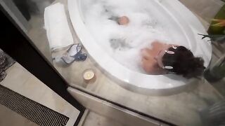 Cute baby has a dream to have sex with stepbrother in the bathroom!