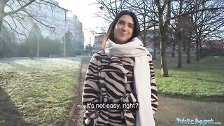 A beautiful European girl, a biology student, got a new job