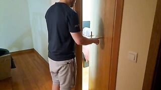 A man fucked his stepmom roughly in different poses, making her scream
