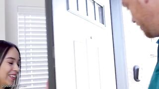 Skinny teen Dakota Tyler seduced her tutor for passion