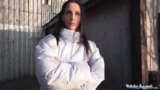 The agent fucked a girl in the basement for a quick deal