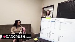 A dirty stepdad gets seduced by his Asian stepdaughter and her employee in a steamy encounter