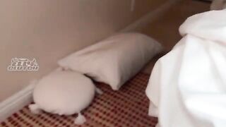I'm sharing a bed with my sister's best friend - a super hot brunette