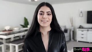 Angel Gostosa, the hot Latina stepsister, tells her stepbrother not to touch himself without permission