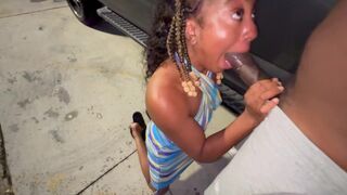 A married lady got banged by a stranger in the parking lot