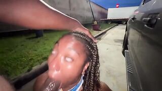 A married lady got banged by a stranger in the parking lot