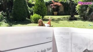 I wore FREUTOY in the garden and my boyfriend finished in my ass!