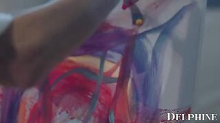 Art teacher Silvia Saige seduces her student with passionate skill