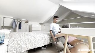 My stepsister doesn’t care about my studying, she wants me to have sex with her
