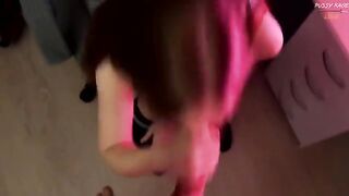 The guy was seduced by the sight of feet and mini-skirt