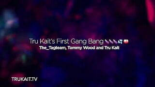 The first gangbang experience of young college girl Tru Kait