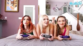 My step sister took my PS5 so I had to get intimate with her and her friends
