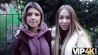 First time double penetration for a naive girl