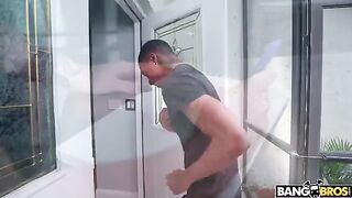 Arietta Adams gets a surprise visitor with an impressive package