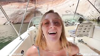 Couple fucked on a boat in public, high on Molly Pills during vacation