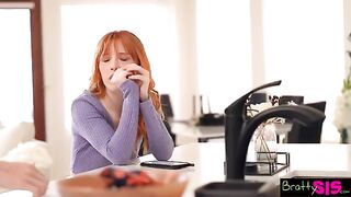 Redhead stepsis Madi Collins asks for a fat load