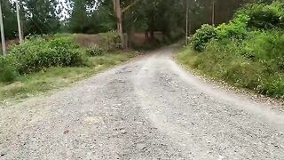 A beautiful girl took a bike ride and got intimate with someone new