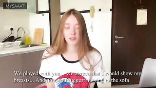 The stepsister lost at chess and got double cream pussy