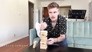 Two boys fucked two pretty babes on the bed with a surprising twist