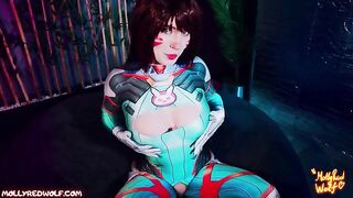 Overwatch NERF THIS ASS Dva - SweetDarling - a hot cosplay scene