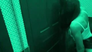 I fucked my roommate in the toilet bar, it was hot!