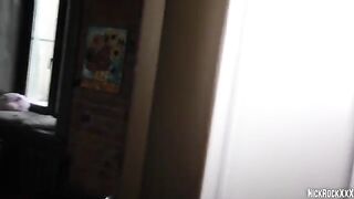 Hungary girl with natural 34A boobs gets fucked hard by horny neighbor