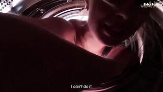 I got fucked by my stepbrother in the washing machine