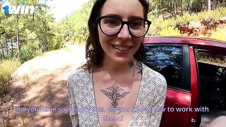 He fixed his car and got fucked hard by a tattooed hottie