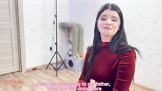 A step mom is trying to fuck a young man with a big cock