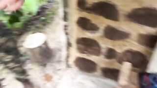 Girl is fucking in the jungle and gets caught