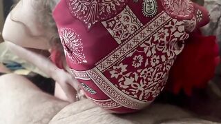 Redhead BBW Summer enjoys a pleasant afternoon on the sofa with some beads