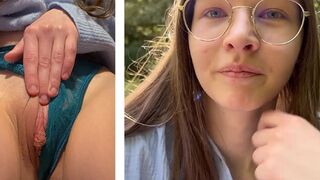 Petite teen girls with big labia enjoy public and outdoor squirting orgasms