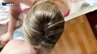 Stepmom with huge tits seduces her stepson and thanks him for breakfast