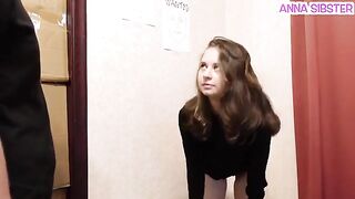 The pretty thief was caught and punished for stealing chips
